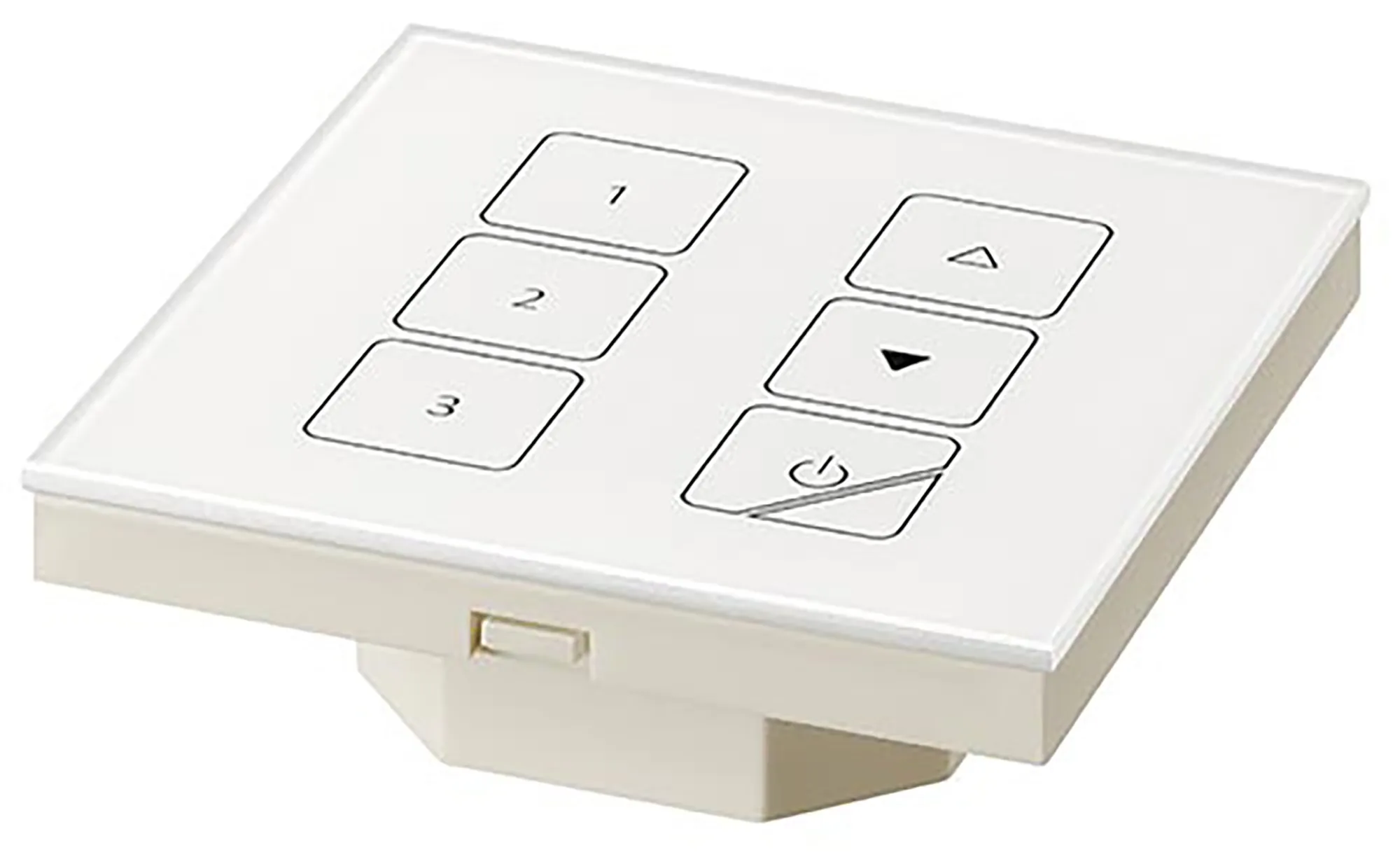 28001987  DALI Touch Panel Basic C, Capacitive Touch panel, Group rotary switch, Double terminals, IP20